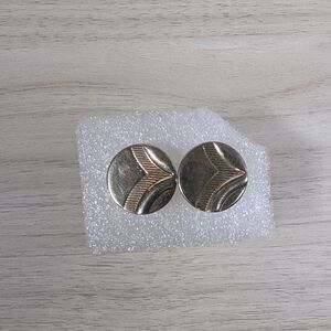 Swank Gold Tone Cufflinks Vintage Round Etched Men's Formal Jewelry